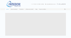 Desktop Screenshot of famedical.com.pe