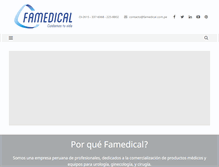 Tablet Screenshot of famedical.com.pe